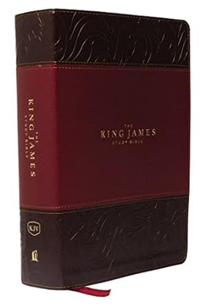 KJV, The King James Study Bible, Leathersoft, Burgundy, Red Letter