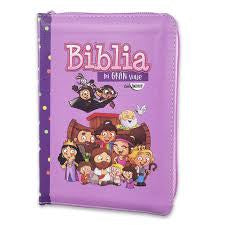 Biblia Mi Gran Viaje de Bolsillo con Cierre RV1960 imit piel lila con índice