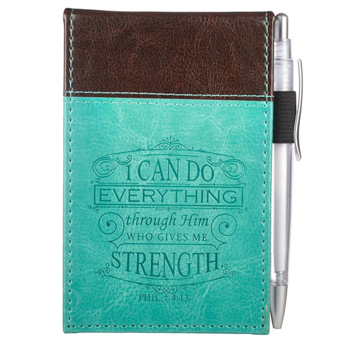 "I CAN DO EVERYTHING" NOTEPAD WITH PEN - PHIL 4:13