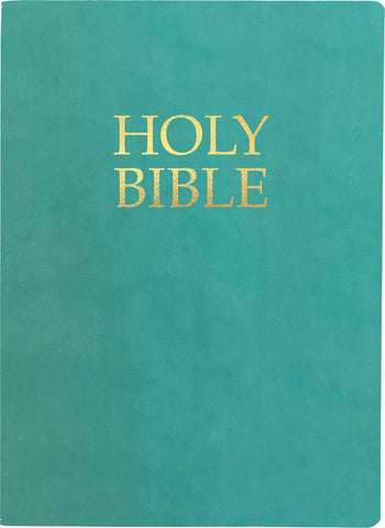 KJVER Holy Bible, Large Print, Coastal Blue Ultrasoft: (King James Version Easy Read, Teal, Red Letter)