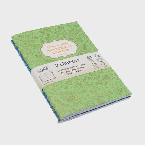 Set Cuaderno de notas Pechi: Bendición tras bendición y Un día a la vez con Dios