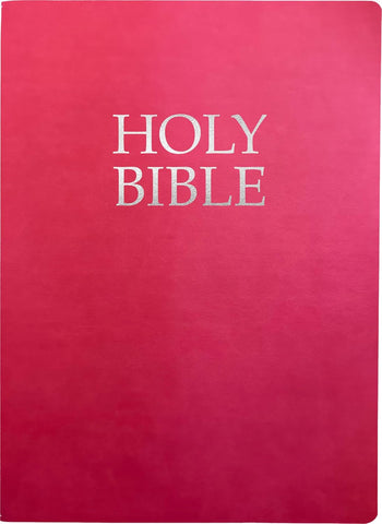 KJVER Holy Bible, Large Print, Berry Ultrasoft: (King James Version Easy Read, Red Letter, Pink)