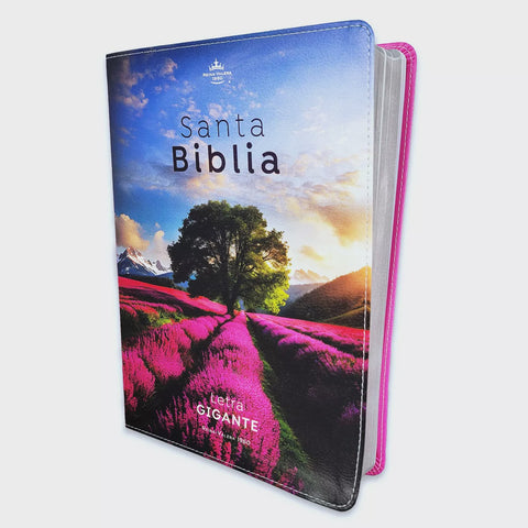 Biblia Letra Gigante 15 puntos RV1960 imit piel árbol