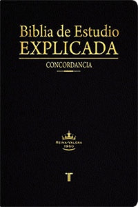 BIBLIA DE ESTUDIO EXPLICADA CON CONCORDANCIA PIEL NEGRA INDICE