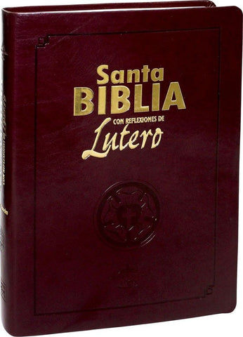 Biblia con Reflexiones de Lutero RV1960, imit. piel, marrón