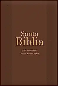 Biblia RVR60 Letra Súper Gigante - Marrón con índice/cierre (Bible - RVR60 Super Large Print