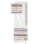 (Tallit) Purple prayer shawl & bag