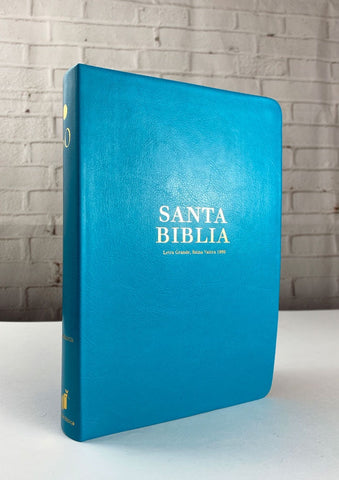 Biblia Letra Grande RV1960 imit. piel turquesa