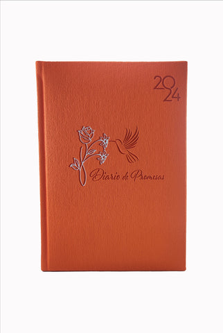 Agenda Diario De Promesas 2024/Mujer/ Naranja