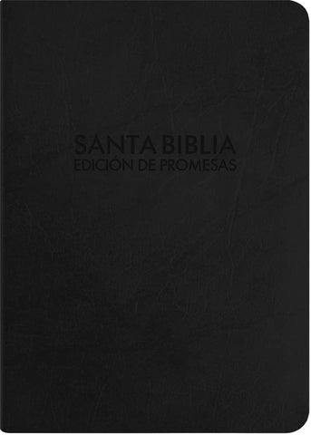 Santa Biblia de Promesas Reina-Valera 1960 / Compacta / Letra Grande / Piel Especial con Índice y Cierre / Negra