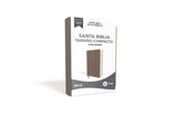 NBLA Santa Biblia, Letra Grande, Tamaño Compacto, Tapa dura/Tela, Gris, Edición Letra Roja