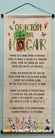 Pergamino Banner 37x17- Oración del Hogar