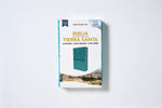 Biblia Reina-Valera 1960, Tierra Santa, Ultrafina letra grande, Leathersoft, Turquesa, con cierre