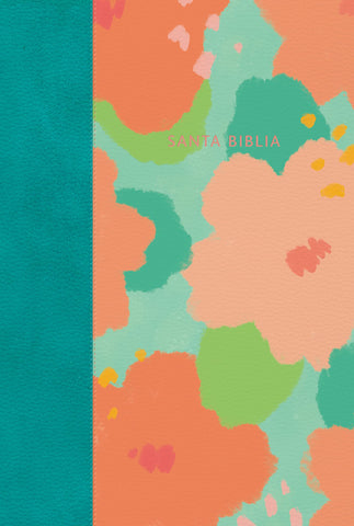 RVR 1960 Biblia letra gigante floral símil piel con índice