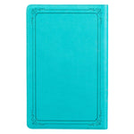 KJV Holy Bible, Value Gift and Award Thinline Bible, Turquoise Faux Leather Bible w/One Year Bible Reading Plan, King James Version