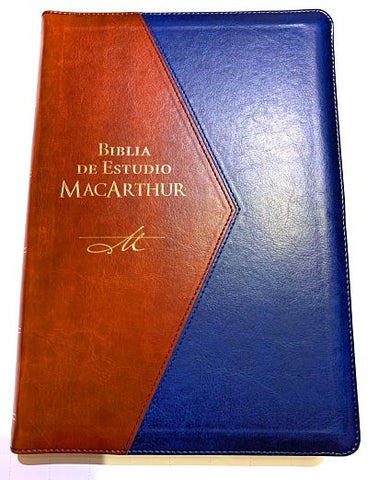 Biblia de Estudio MacArthur Edición de Lujo Letra Grande con Indice y Cierre RVR1960
