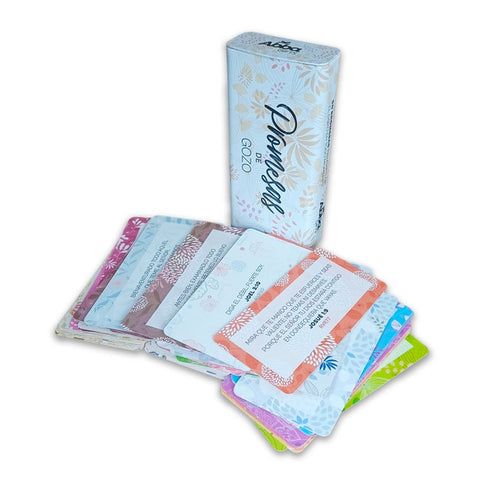 Caja metálica con 50 promesas. Promesas de Gozo