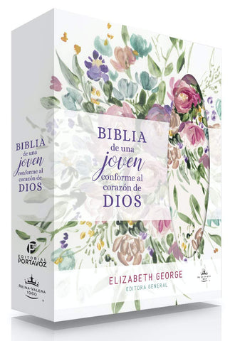 Biblia de una joven conforme al corazón de Dios: Lujo Floral