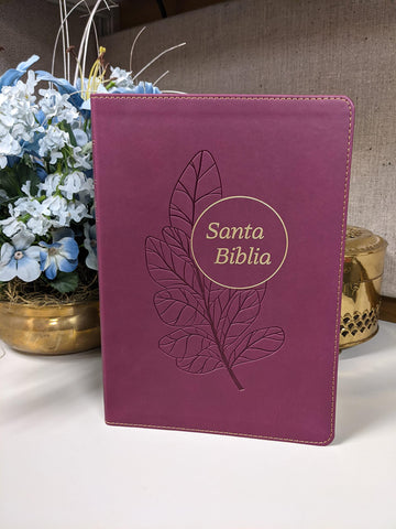 Santa Biblia RVR60, Edición de referencia ultrafina color vino, letra grande con índice
