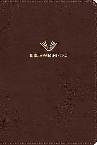 RVR 1960 Biblia del ministro, edición ampliada, caoba piel fabricada/