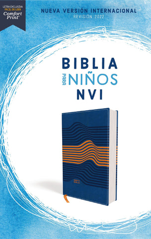 Biblia para Niños NVI, Texto revisado 2022, Leathersoft, Azul, Comfort Print