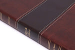 NVI Biblia del Pescador letra grande, caoba símil piel
