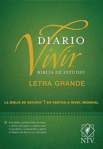 Biblia de estudio del diario vivir NTV, letra grande Tapa Dura