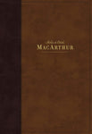NBLA Biblia de Estudio MacArthur, Leathersoft, Cafe, Interior a dos colores, con indice