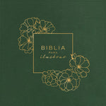 Reina Valera 1960 Biblia para ilustrar, verde símil piel