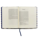 RVR 1960 Biblia de apuntes edición letra grande, piel fabricada y mosaico crema y azul