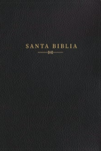 Biblia Tamaño Manual- Negro Símil Piel- Letra Grande- Edición Limitada con Cierre