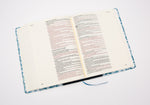 RVR 1960 Biblia de Apuntes - Azul - Piel genuina y tela impresa
