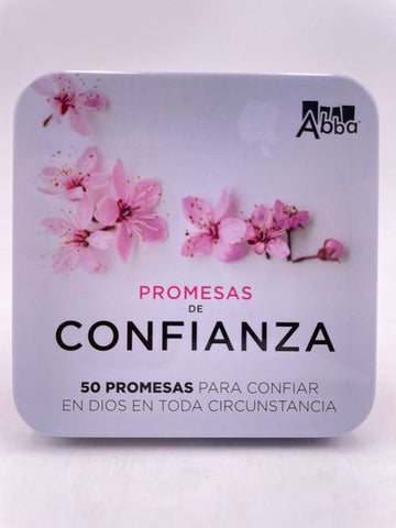 Promesas Abba Confianza: 50 promesas para confiar en Dios - caja metálica