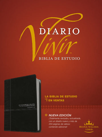 Biblia de estudio del diario vivir RVR60 (SentiPiel, Negro/Ónice)