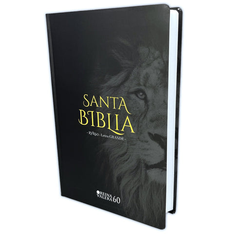 Biblia León Letra Grande RV1960 vinilo negro