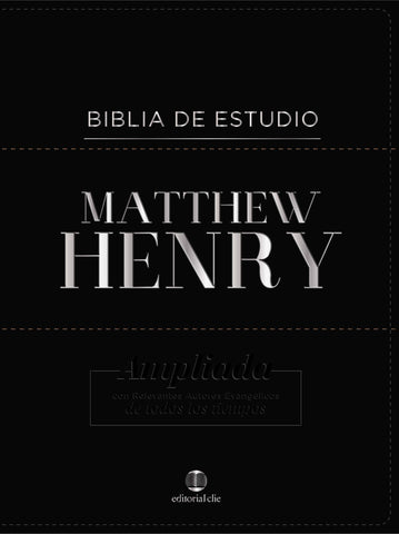 RVR Biblia de Estudio Matthew Henry, Piel fabricada
