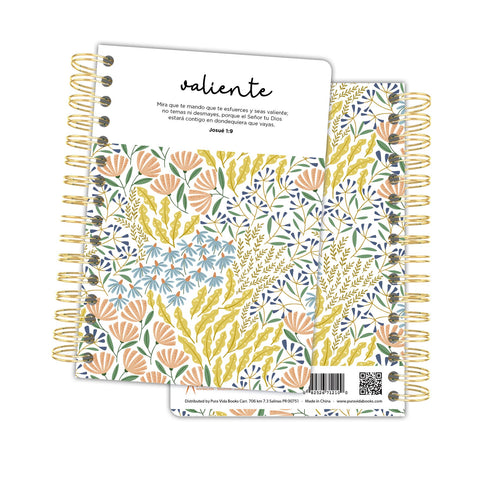Libretas Lineas & Flores - Valiente
