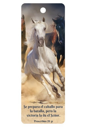MARCADOR 3D CABALLOS PROVERBIOS 21:31