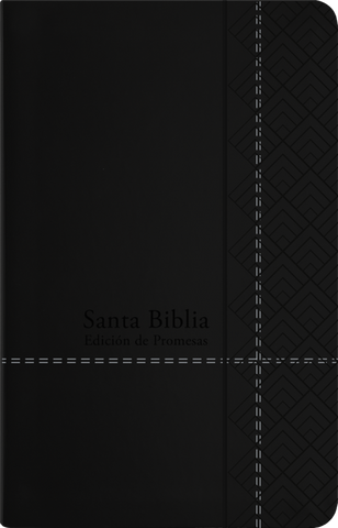 SANTA BIBLIA DE PROMESAS REINA VALERA 1960- TAMAÑO MANUAL, LETRA GRANDE, NEGRA CON CREMAYERA