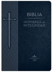 Biblia hombres de integridad Piel Especial Azul