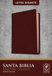 Santa Biblia NTV, Edición clásica, letra gigante (Letra Roja, SentiPiel, Vino tinto)