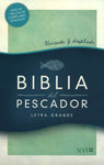 NVI Biblia del Pescador letra grande, verde símil piel