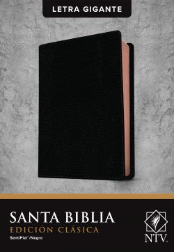 Santa Biblia NTV, Edición clásica, letra gigante (Letra Roja, SentiPiel, Negro)