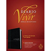 BIBLIA DIARIO VIVIR RVR60 NUEVA EDICION SENTI PIEL NEGRO INDX