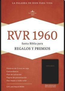 RVR 1960 Biblia De Regalo Negra Imitacion Piel
