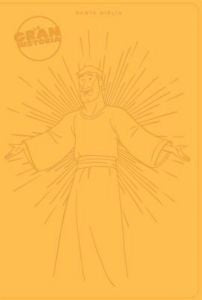 NTV La Gran Historia: Biblia Interactiva, amarillo símil piel