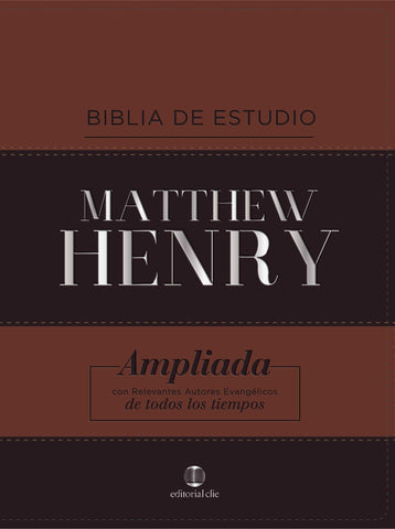 RVR Biblia de Estudio Matthew Henry, Leathersoft, Clásica- con índice