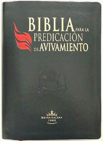 BIBLIA RVR1960 PARA LA PREDICACCION DE AVIVAMIENTO, COLOR NEGRO, CON INDICE