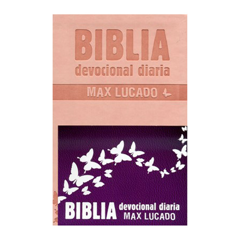 Biblia devocional diaria: Imitación piel - Rosa Max Lucado