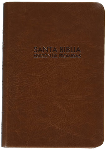 Santa Biblia de Promesas Reina Valera 1960 / Compacta / Piel especial color marrón